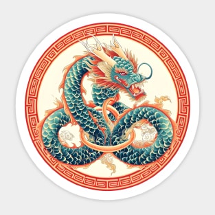 Dragon Festival: Lunar Celebration, Festive Art, and Asian Traditions Sticker